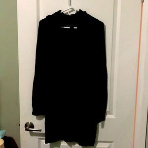French Connection Sweater Dress, black, medium (fit: US size 4/6)